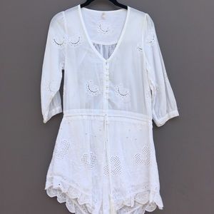 Jumpsuit with Embroidery